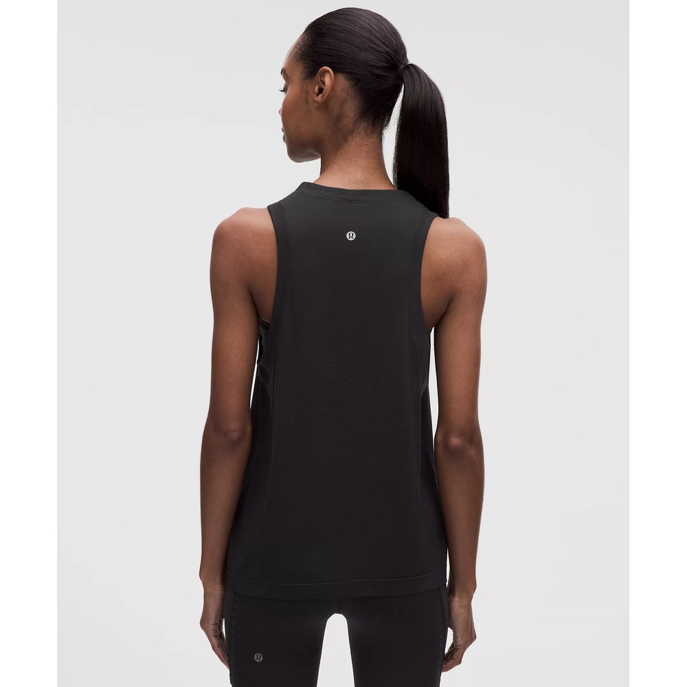 396-Lululemon-Swiftly Relaxed Tank Top *Hip Length-Black